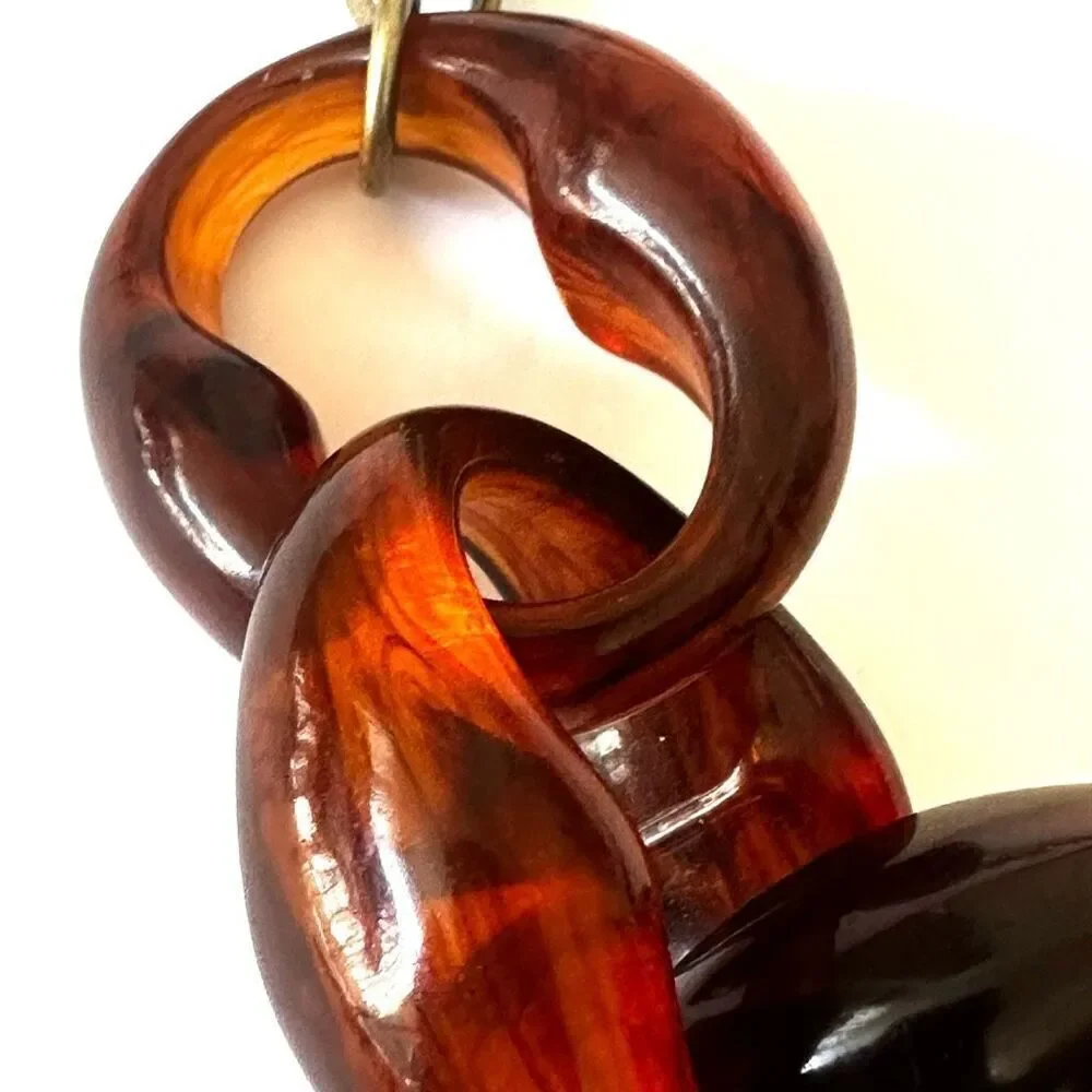 Loft amber colored chunky necklace